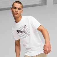 Tricou Camasa Puma ESS+ LOGO LAB Holiday men's T- white a 675922 02