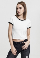 Tricou Cropped Ringer dama Urban Classics