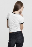 Tricou Cropped Ringer dama Urban Classics