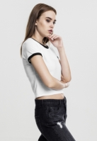 Tricou Cropped Ringer dama Urban Classics