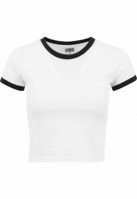 Tricou Cropped Ringer dama Urban Classics