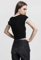 Tricou Cropped Ringer dama Urban Classics