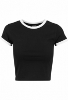 Tricou Cropped Ringer dama Urban Classics