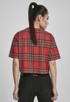 Tricou AOP Tartan Short Oversized dama Urban Classics