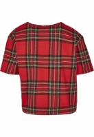 Tricou AOP Tartan Short Oversized dama Urban Classics