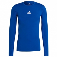 Tricou Koszulka męska adidas Compression Maneca Lunga niebieska GU7335