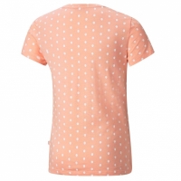 Tricou Koszulka dla dzieci Puma ESS+ Dotted koralowa w kropki 587042 26