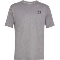 Camasa Under Armor Men's Maneca Scurta Sportstyle Left T- Chest SS gray melange 1326799 036 Under Armour