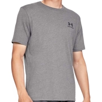 Camasa Under Armor Men's Maneca Scurta Sportstyle Left T- Chest SS gray melange 1326799 036 Under Armour