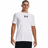 Koszulka męska Under Armour Repeat Ss graphics biała 1371264 100