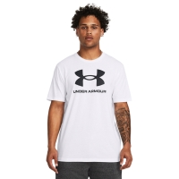 Camasa Men's T- Under Armor Sportstyle Logo white 1382911 100 Under Armour