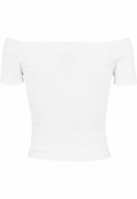 Tricou Off Shoulder Rib dama Urban Classics