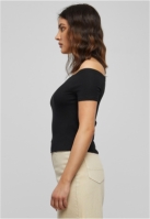 Tricou Off Shoulder Rib dama Urban Classics