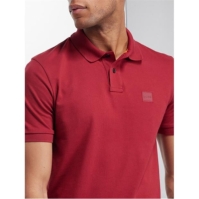 Boss Passenger logo-patch cotton-blend pique polo top