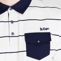 Lee Cooper Stripe Polo barbat