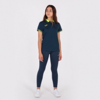 Championship Vi Maneca Scurta Polo Navy Fluor Yellow Joma