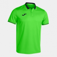 Championship Vi Maneca Scurta Polo Fluor Green Black Joma