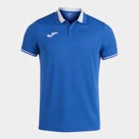 Championship Vi Maneca Scurta Polo Royal White Joma