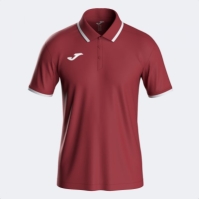 Combi Premium Maneca Scurta Polo Burgundy White Joma