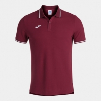 Confort Ii Maneca Scurta Polo Burgundy Joma