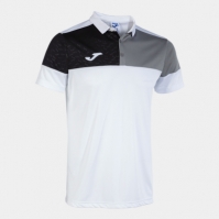 Crew V Maneca Scurta Polo White Grey Black Joma