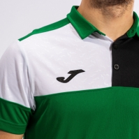 Crew V Maneca Scurta Polo Green Black White Joma