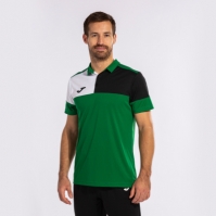 Crew V Maneca Scurta Polo Green Black White Joma