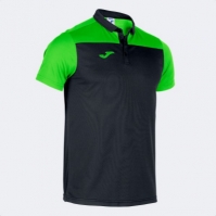 Hobby Ii Maneca Scurta Polo Black Fluor Green Joma