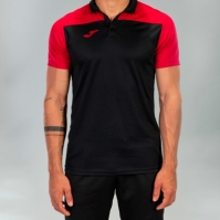 Camasa Polo Combi Black-red S/s Joma