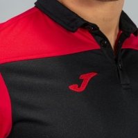 Camasa Polo Combi Black-red S/s Joma