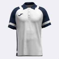 Lider Maneca Scurta Polo White Navy Blue Joma