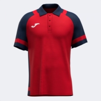 Lider Maneca Scurta Polo Red Navy Blue Joma