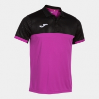 Montreal Maneca Scurta Polo Fluor Pink Black Joma