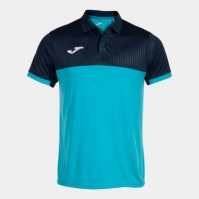 Montreal Maneca Scurta Polo Fluor Turquoise-navy Joma