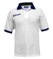 Tricouri polo SLAZ Zeus alb bleumarin