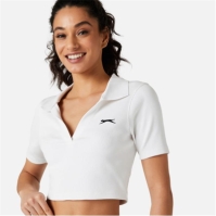 Slazenger Cropped Polo Top