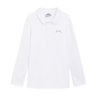 Slazenger L/S Plain Polo Jn53