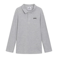 Slazenger L/S Plain Polo Jn53