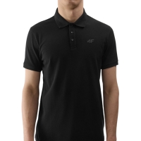 Tricou polo b?rba?i 4 F negru 4FWSS24TPTSM130 20S 4F