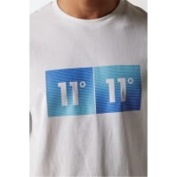 Camasa 11 Degrees Gradient Graphic T- - White