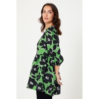 Be You V Neck Floral Tunic