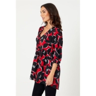 Be You Floral V Neck Tunic