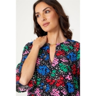 Be You Floral Frill Sleeve Tunic