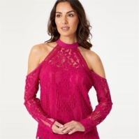 Be You Lace Cold Shoulder Tunic