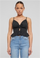 Waffle Pique Ruffle Top dama Urban Classics