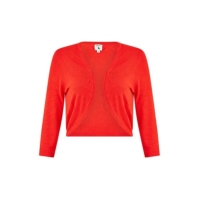 Yumi Yumi Red Knitted Curve Bolero