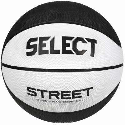 Pilka do koszykowki Select Street 2023 bialo-czarna 12074