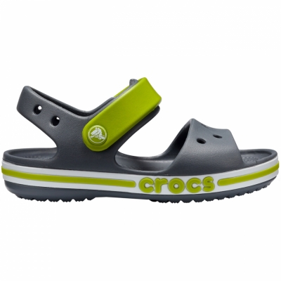 Sandaly dla dzieci Crocs Bayaband szaro-zielone 205400 025