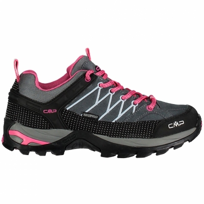 Buty trekkingowe damskie CMP Rigel Low WP szaro-czarno-rozowe 3Q13246103Q