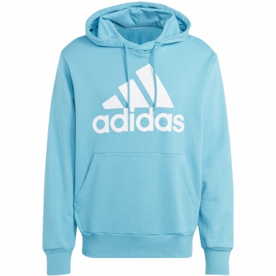 Hanorac Bluza meska adidas Essentials French Terry Big Logo blekitna IC9367